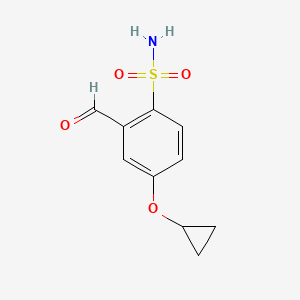 4-Cyclopropoxy-2-formylbenzenesulfonamide