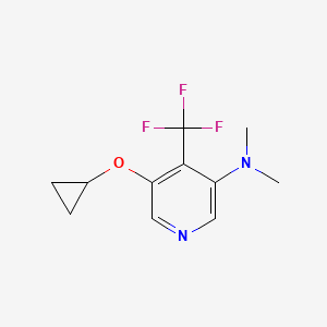 5-Cyclopropoxy-N,N-dimethyl-4-(trifluoromethyl)pyridin-3-amine