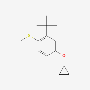 (2-Tert-butyl-4-cyclopropoxyphenyl)(methyl)sulfane