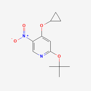 2-Tert-butoxy-4-cyclopropoxy-5-nitropyridine