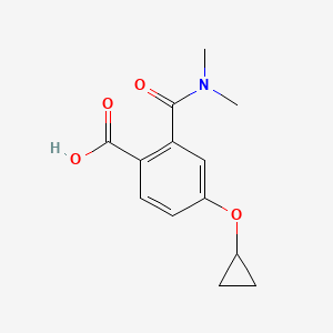 4-Cyclopropoxy-2-(dimethylcarbamoyl)benzoic acid