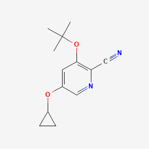 3-Tert-butoxy-5-cyclopropoxypicolinonitrile