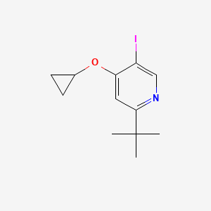 2-Tert-butyl-4-cyclopropoxy-5-iodopyridine