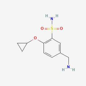 5-(Aminomethyl)-2-cyclopropoxybenzenesulfonamide