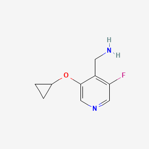 (3-Cyclopropoxy-5-fluoropyridin-4-YL)methanamine