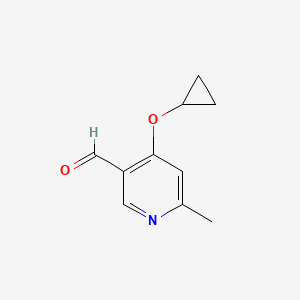 4-Cyclopropoxy-6-methylnicotinaldehyde