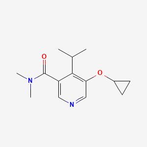 5-Cyclopropoxy-4-isopropyl-N,N-dimethylnicotinamide