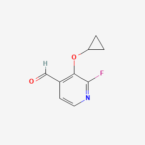 3-Cyclopropoxy-2-fluoroisonicotinaldehyde