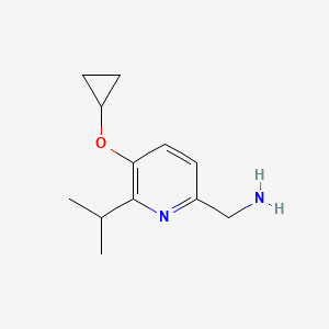 (5-Cyclopropoxy-6-isopropylpyridin-2-YL)methanamine