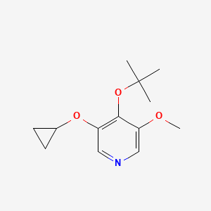 4-Tert-butoxy-3-cyclopropoxy-5-methoxypyridine