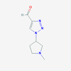 molecular formula C8H12N4O B1482950 1-(1-methylpyrrolidin-3-yl)-1H-1,2,3-triazole-4-carbaldehyde CAS No. 2092561-68-5