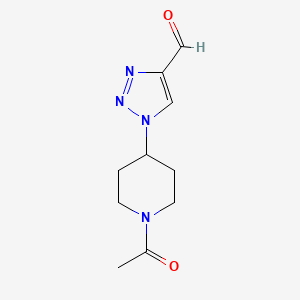 molecular formula C10H14N4O2 B1482951 1-(1-acetylpiperidin-4-yl)-1H-1,2,3-triazole-4-carbaldehyde CAS No. 2090609-08-6