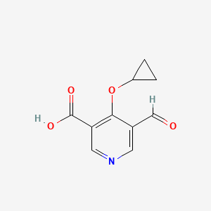 4-Cyclopropoxy-5-formylnicotinic acid