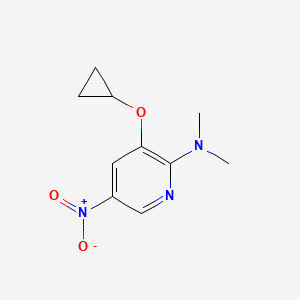 3-Cyclopropoxy-N,N-dimethyl-5-nitropyridin-2-amine