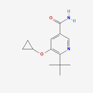 6-Tert-butyl-5-cyclopropoxynicotinamide