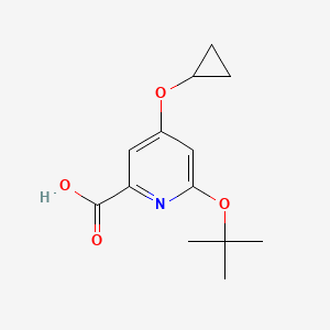 6-Tert-butoxy-4-cyclopropoxypicolinic acid