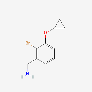 (2-Bromo-3-cyclopropoxyphenyl)methanamine