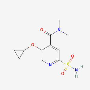 5-Cyclopropoxy-N,N-dimethyl-2-sulfamoylisonicotinamide