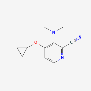 4-Cyclopropoxy-3-(dimethylamino)picolinonitrile