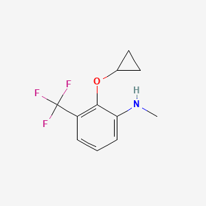 2-Cyclopropoxy-N-methyl-3-(trifluoromethyl)aniline