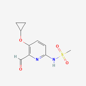 N-(5-Cyclopropoxy-6-formylpyridin-2-YL)methanesulfonamide