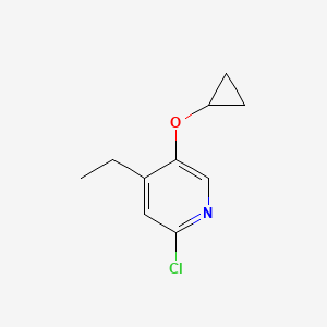 2-Chloro-5-cyclopropoxy-4-ethylpyridine