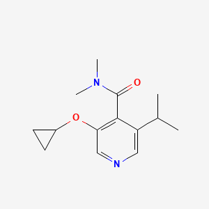 3-Cyclopropoxy-5-isopropyl-N,N-dimethylisonicotinamide