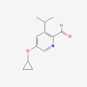 5-Cyclopropoxy-3-isopropylpicolinaldehyde