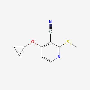 4-Cyclopropoxy-2-(methylthio)nicotinonitrile