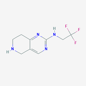molecular formula C9H11F3N4 B1482975 N-(2,2,2-trifluoroethyl)-5,6,7,8-tetrahydropyrido[4,3-d]pyrimidin-2-amine CAS No. 2098122-31-5