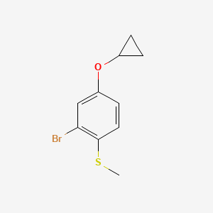 (2-Bromo-4-cyclopropoxyphenyl)(methyl)sulfane