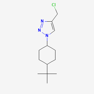 molecular formula C13H22ClN3 B1482977 1-(4-(tert-butyl)cyclohexyl)-4-(chloromethyl)-1H-1,2,3-triazole CAS No. 2097965-13-2