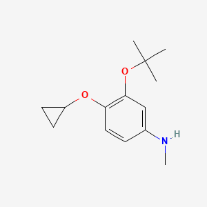 3-Tert-butoxy-4-cyclopropoxy-N-methylaniline