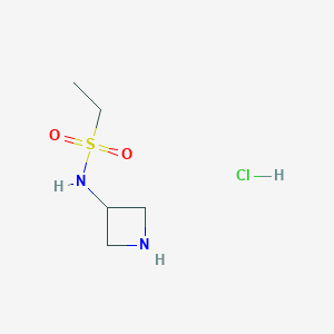 molecular formula C5H13ClN2O2S B1482982 N-(azetidin-3-yl)ethanesulfonamide hydrochloride CAS No. 2098122-39-3