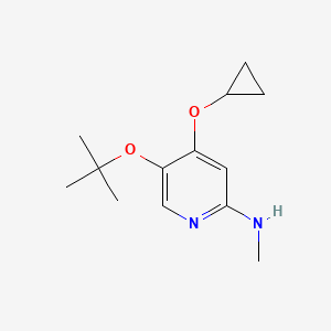 5-Tert-butoxy-4-cyclopropoxy-N-methylpyridin-2-amine