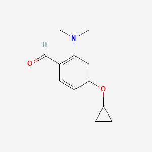 4-Cyclopropoxy-2-(dimethylamino)benzaldehyde