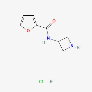 molecular formula C8H11ClN2O2 B1482986 N-(azetidin-3-yl)furan-2-carboxamide hydrochloride CAS No. 2097969-97-4