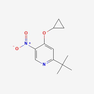 2-Tert-butyl-4-cyclopropoxy-5-nitropyridine