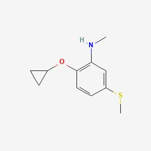 2-Cyclopropoxy-N-methyl-5-(methylthio)aniline