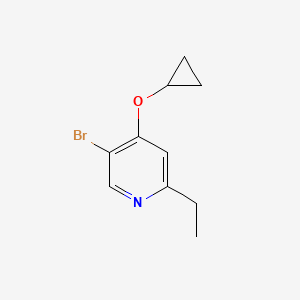 5-Bromo-4-cyclopropoxy-2-ethylpyridine