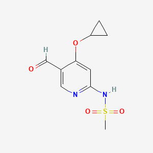 N-(4-Cyclopropoxy-5-formylpyridin-2-YL)methanesulfonamide