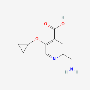 2-(Aminomethyl)-5-cyclopropoxyisonicotinic acid