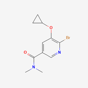 6-Bromo-5-cyclopropoxy-N,N-dimethylnicotinamide