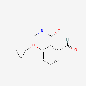 2-Cyclopropoxy-6-formyl-N,N-dimethylbenzamide