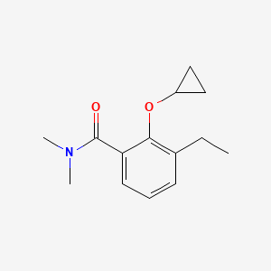 2-Cyclopropoxy-3-ethyl-N,N-dimethylbenzamide