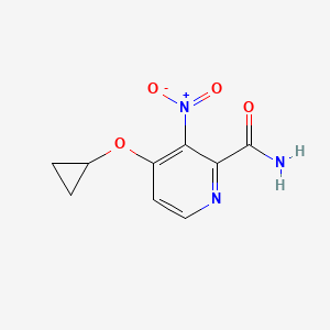 4-Cyclopropoxy-3-nitropicolinamide