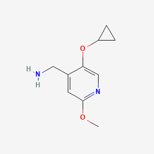 (5-Cyclopropoxy-2-methoxypyridin-4-YL)methanamine