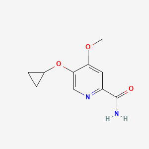 5-Cyclopropoxy-4-methoxypicolinamide