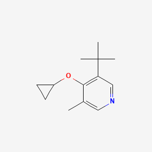 3-Tert-butyl-4-cyclopropoxy-5-methylpyridine