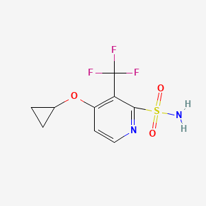 4-Cyclopropoxy-3-(trifluoromethyl)pyridine-2-sulfonamide